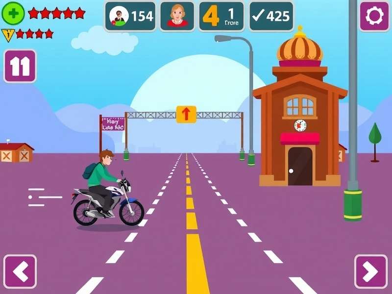 Screenshot of a Crossy Road game project created in Scratch programming environment