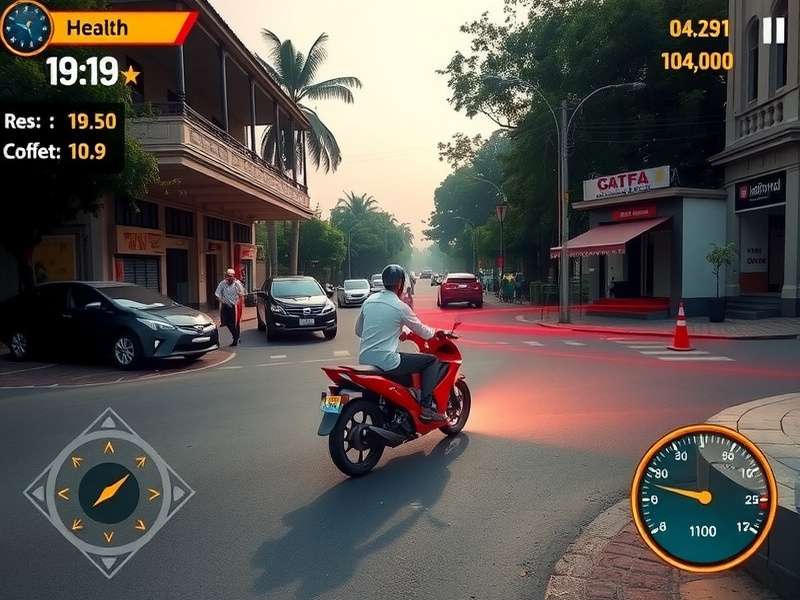 Crossy Road gameplay showing chicken crossing road with cars