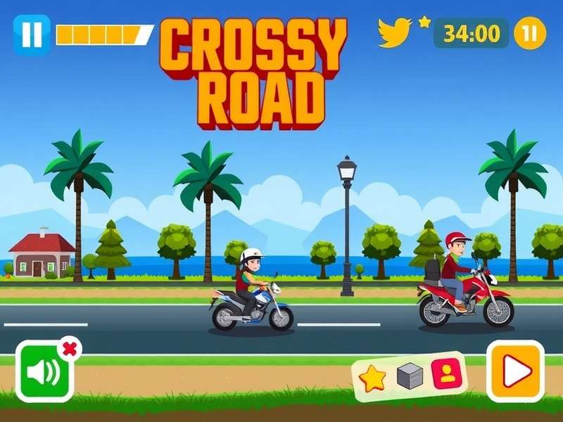 Collection of Crossy Road characters including chicken, fox, and dinosaur