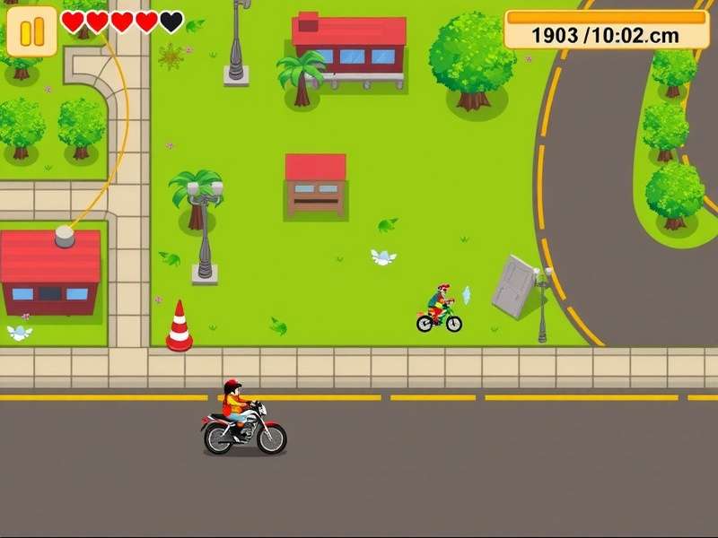 Diagram showing strategic safe zones and movement paths in Crossy Road