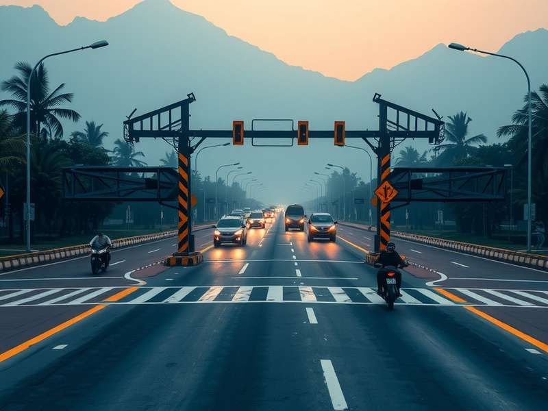 Crossy Road gameplay scene showing chicken crossing road with cars