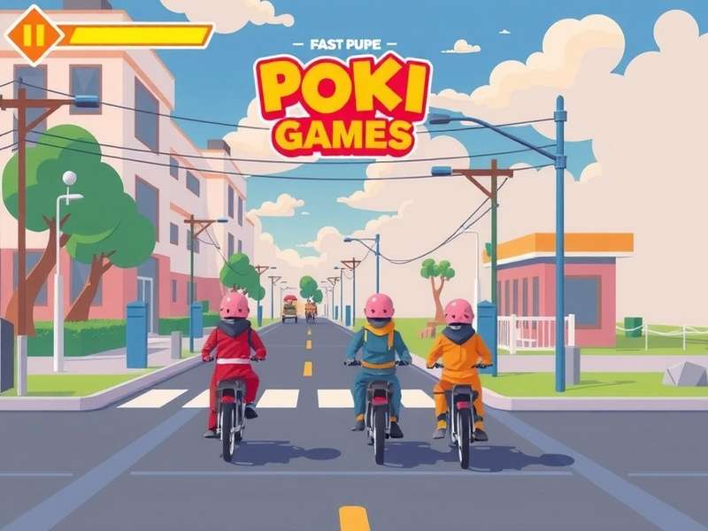 Screenshot of Crossy Road gameplay on Poki Games platform showing chicken crossing road with traffic