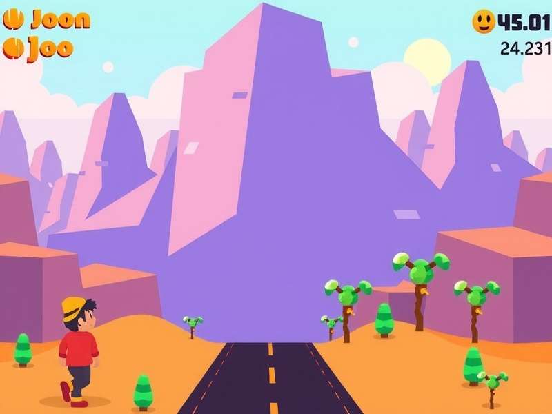 Gameplay screenshot of Crossy Road with a Pluto-themed background showing icy terrain and characters
