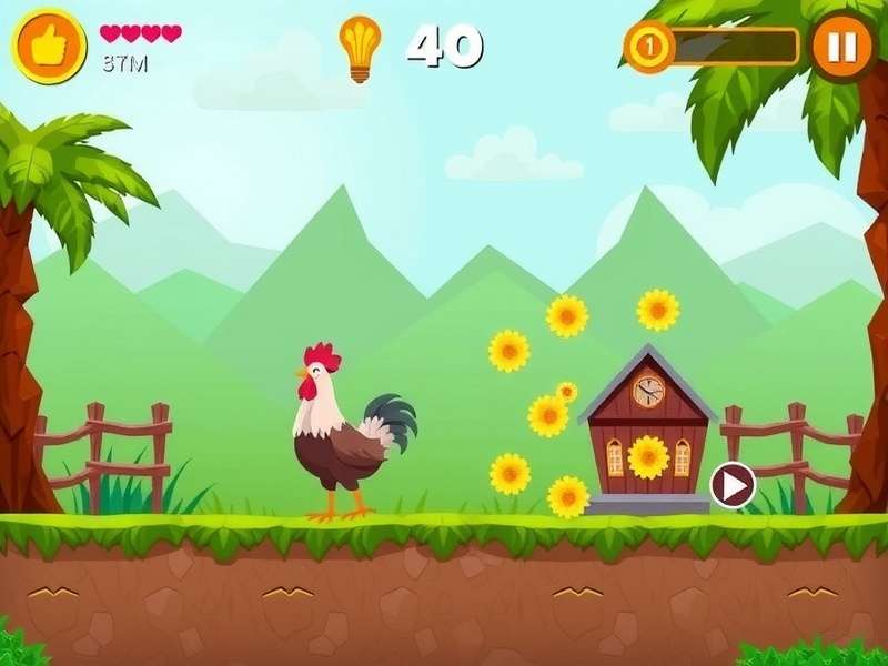 Chicken Crossy Road Game Free Online Screenshot