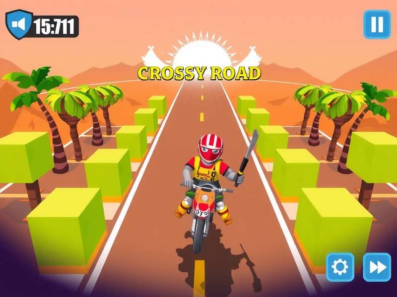 Crossy Road Gameplay on Windows 11 PC with colorful graphics