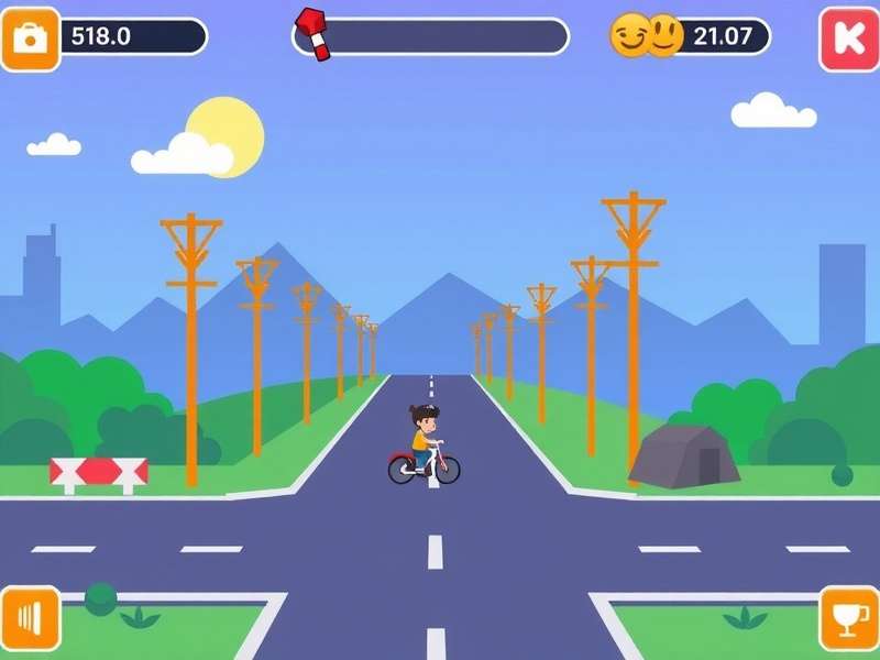 Crossy Road gameplay on Poki platform showing chicken crossing road