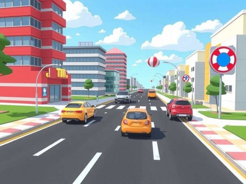 Crossy Road Game hazards: cars, rivers, trains