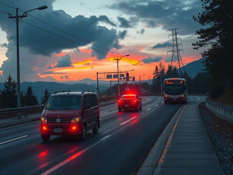 Colorful Crossy Road gameplay showing a character crossing a busy road and river