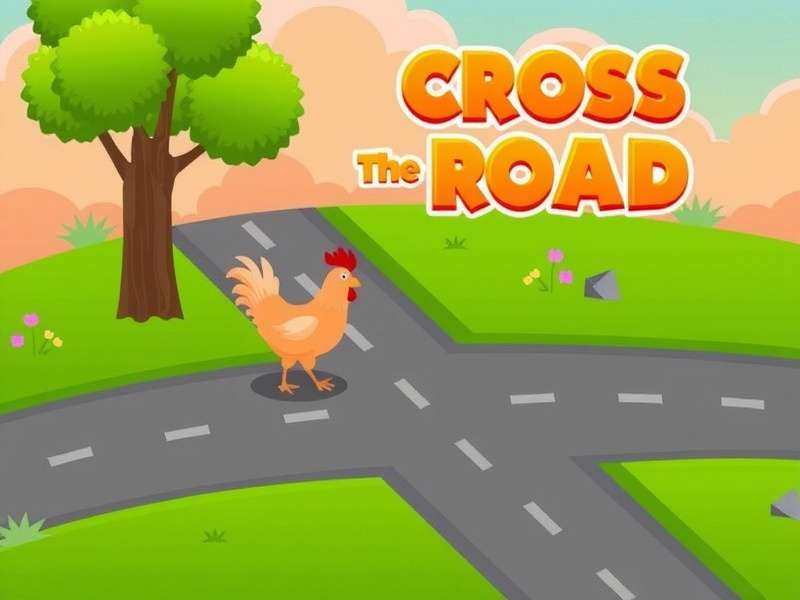 Crossy Road Gameplay Screenshot showing chicken crossing road with cars and logs