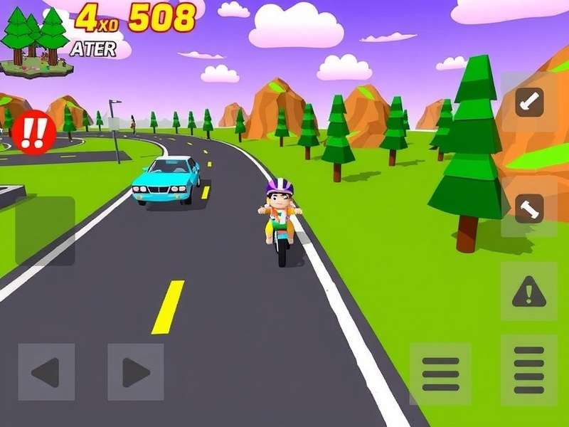 Crossy Road Gameplay on PC with colorful characters