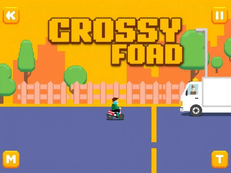Crossy Road Game That I Can Play screenshot showing chicken crossing road
