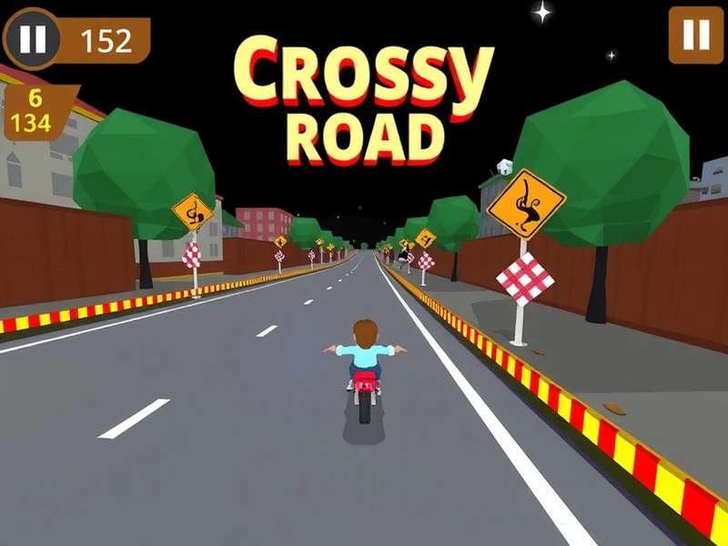 Crossy Road gameplay video collage showing different characters and environments