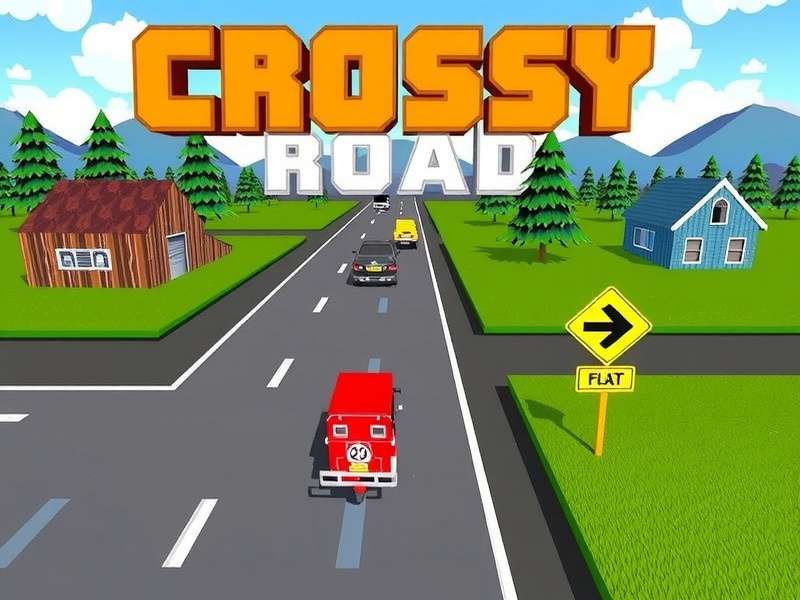 Crossy Road PC gameplay screenshot showing characters and environment