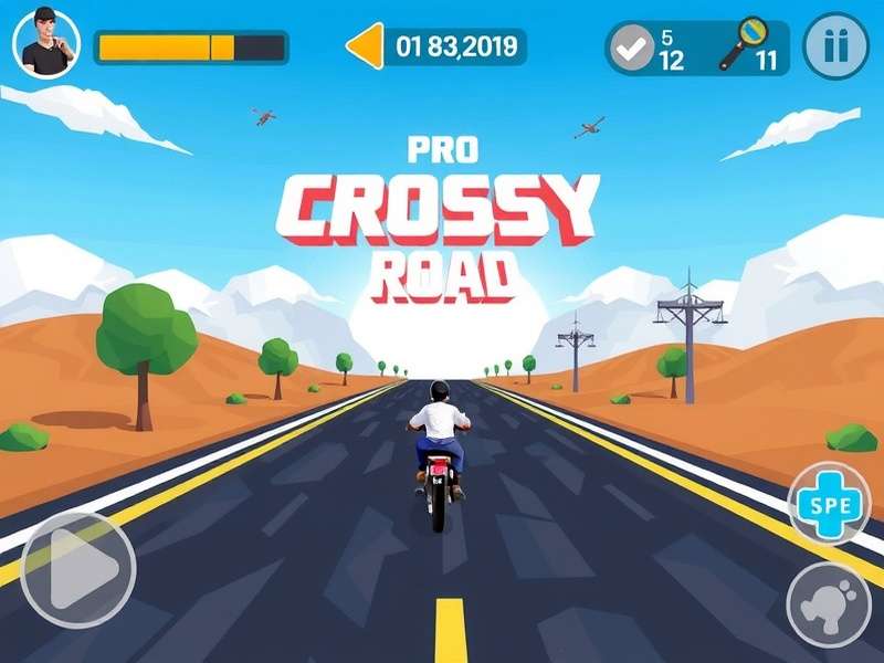 Pro Crossy Road gameplay screenshot showing advanced level