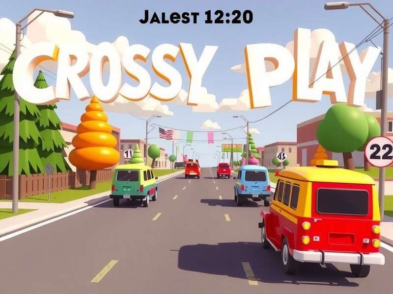 Crossy Road Free Play game screen showing a chicken crossing busy roads with pixel-art style